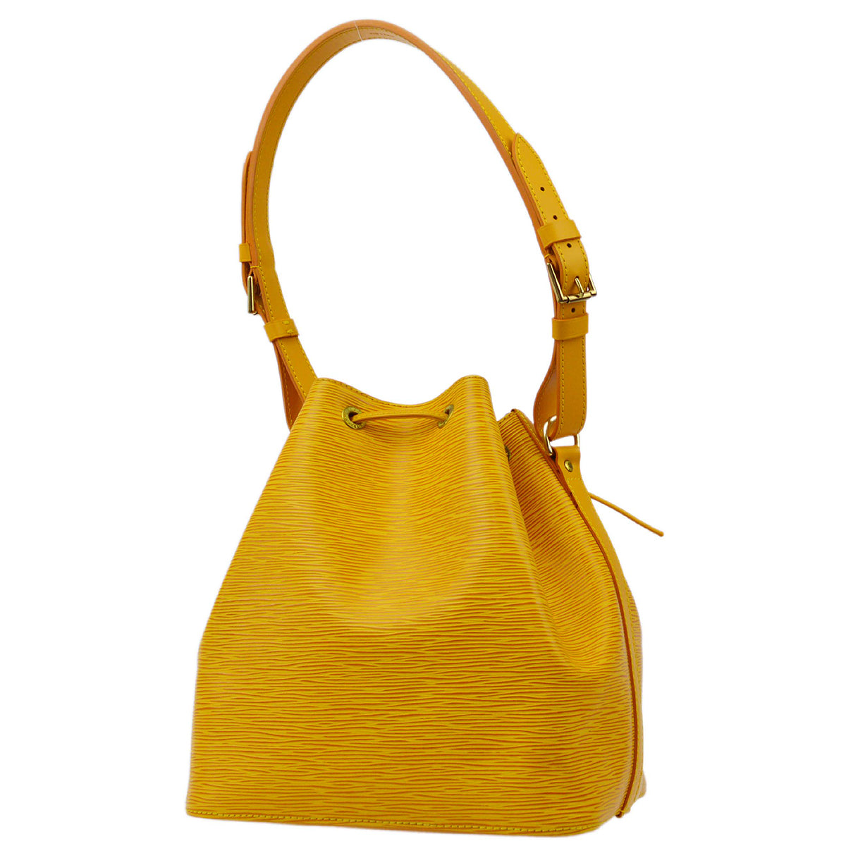 Louis Vuitton 1997 Yellow Epi Petite Noe Bucket Shoulder Bag M44109