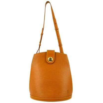 Louis Vuitton 1999 Brown Epi Cluny Shoulder Bag M52258