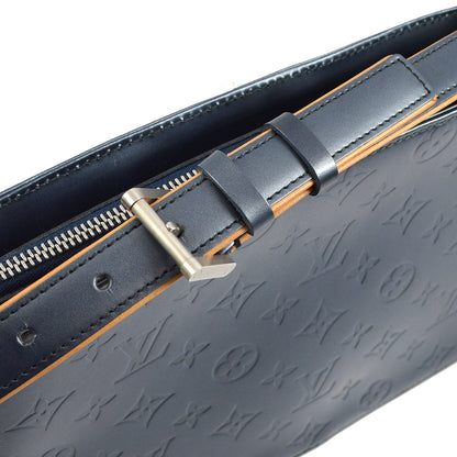 Louis Vuitton 2002 Blue Monogram Mat Alston Shoulder Bag M55125