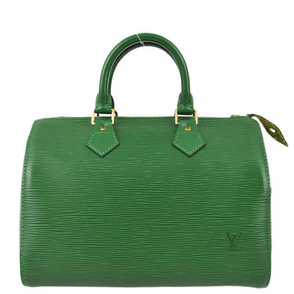 Louis Vuitton 1995 Green Epi Speedy 25 Handbag M43014