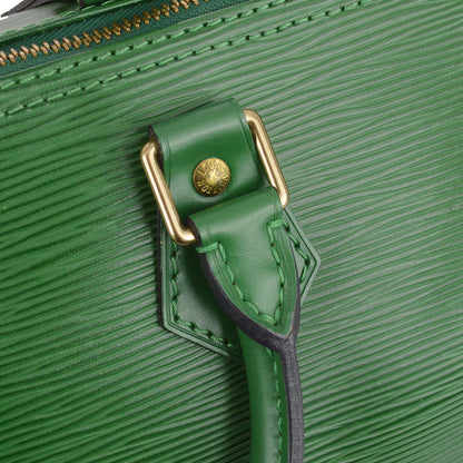 Louis Vuitton 1995 Green Epi Speedy 25 Handbag M43014