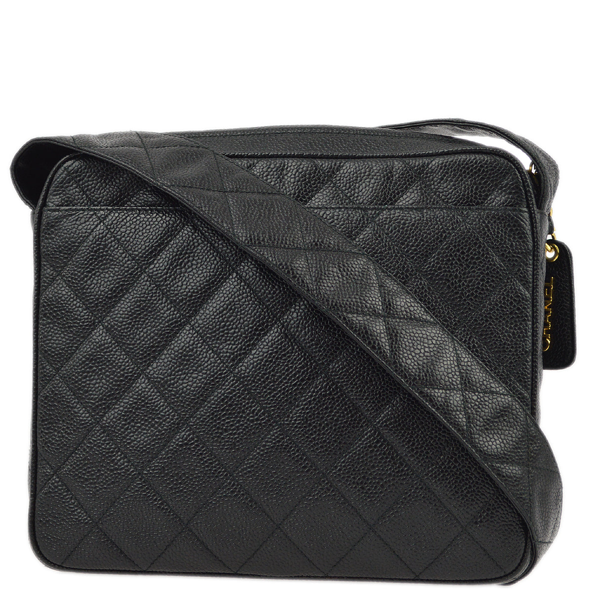 Chanel Black Caviar Camera Bag Small