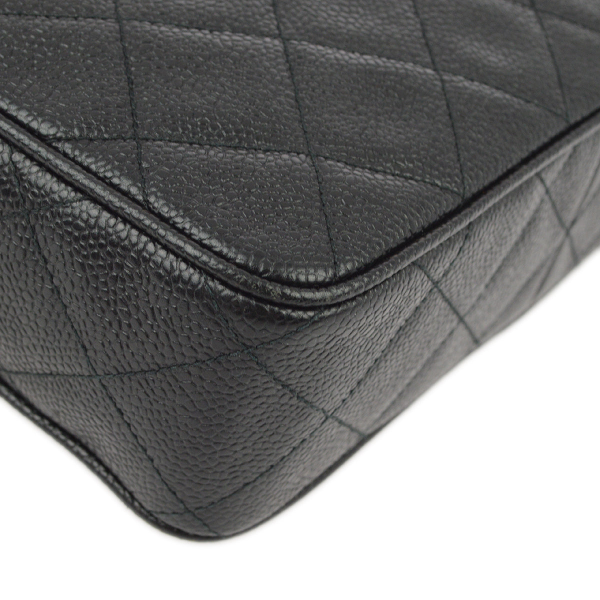 Chanel Black Caviar Camera Bag Small