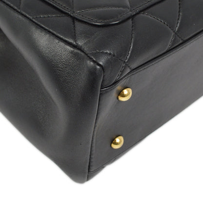 Chanel Black Lambskin Chain Shoulder Tote Bag