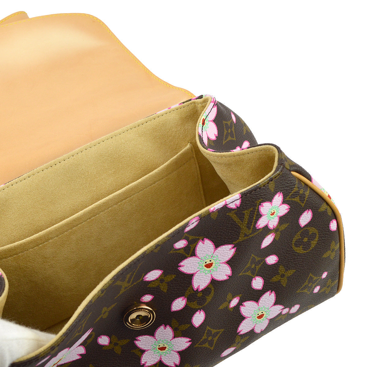 Louis Vuitton 2003 Monogram Cherry Blossom Sac Retro PM Handbag M92012