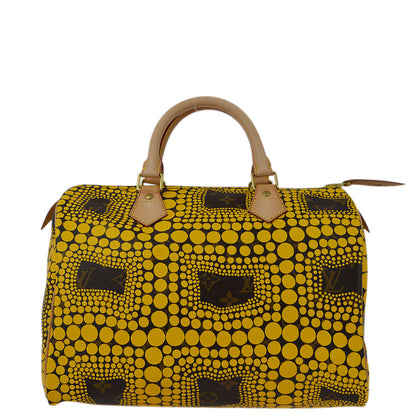 Louis Vuitton 2012 Yellow Pumpkin Dot Speedy 30 Handbag M40692