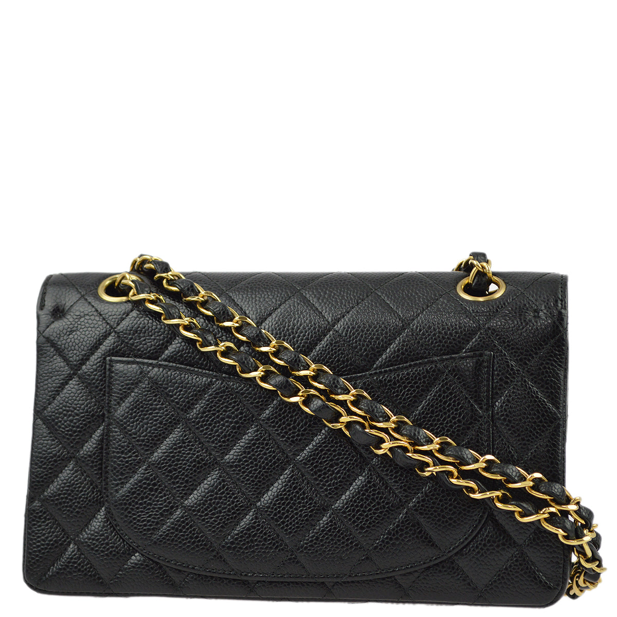 Chanel Flap Small Classic Caviar Black Shoulder Bag