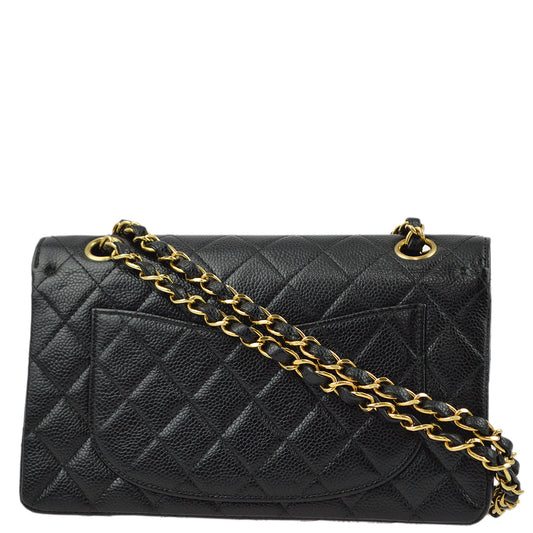 Chanel Flap Small Classic Caviar Black Shoulder Bag
