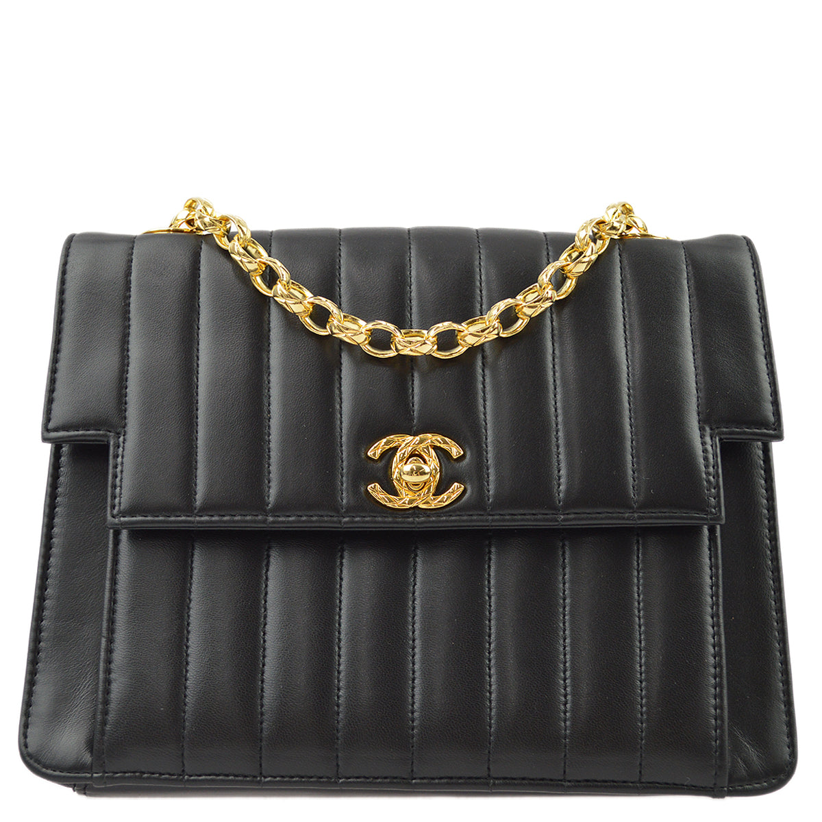 Chanel Lambskin Black Chain Shoulder Bag Style 2