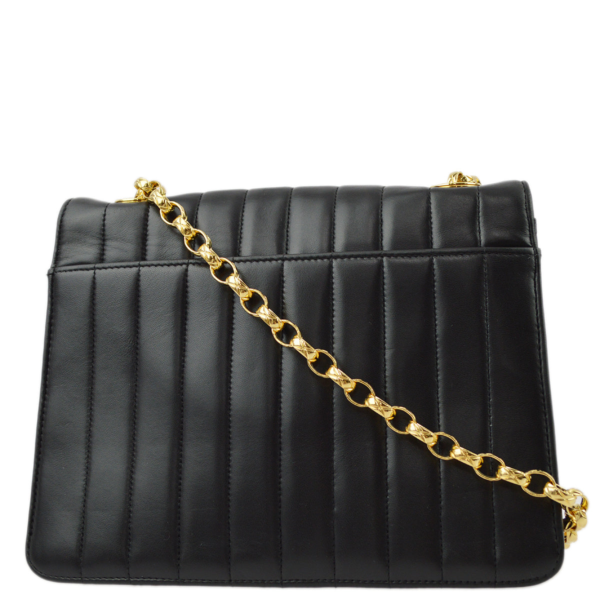 Chanel Lambskin Black Chain Shoulder Bag Style 2