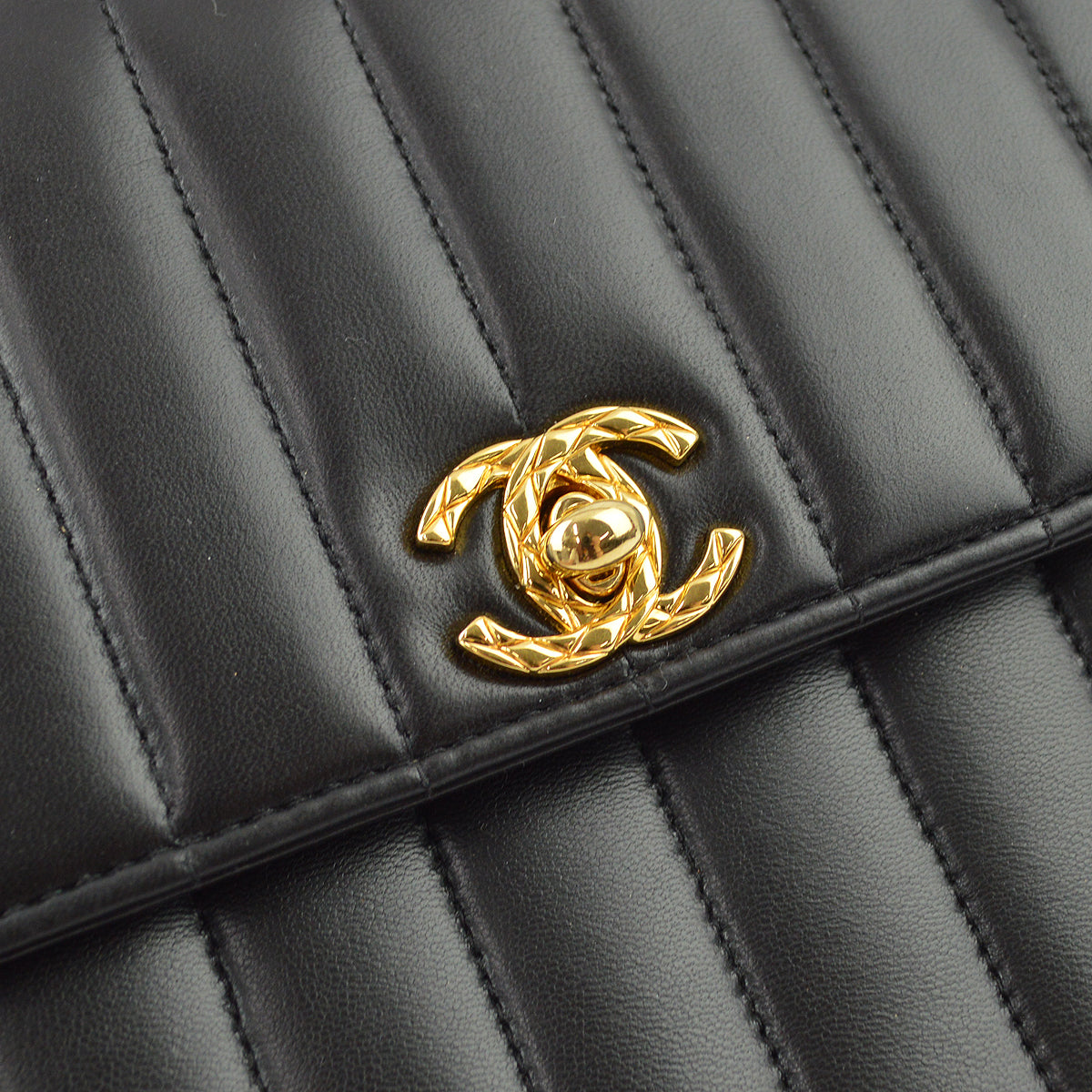 Chanel Lambskin Black Chain Shoulder Bag Style 2