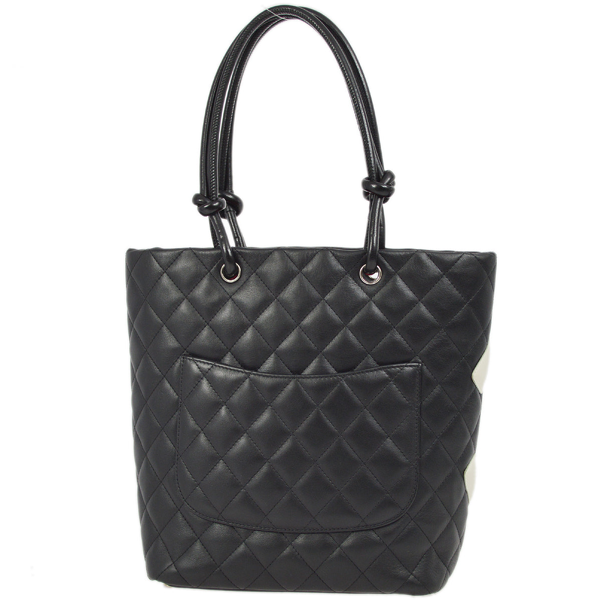 Chanel Cambon Calfskin Black Tote Style 4