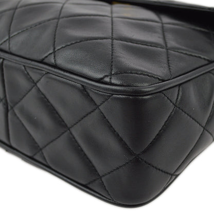 Chanel Lambskin Black Chain Shoulder Bag