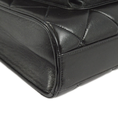 Chanel Black Lambskin Briefcase Business Handbag