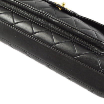 Chanel Black Lambskin Briefcase Business Handbag