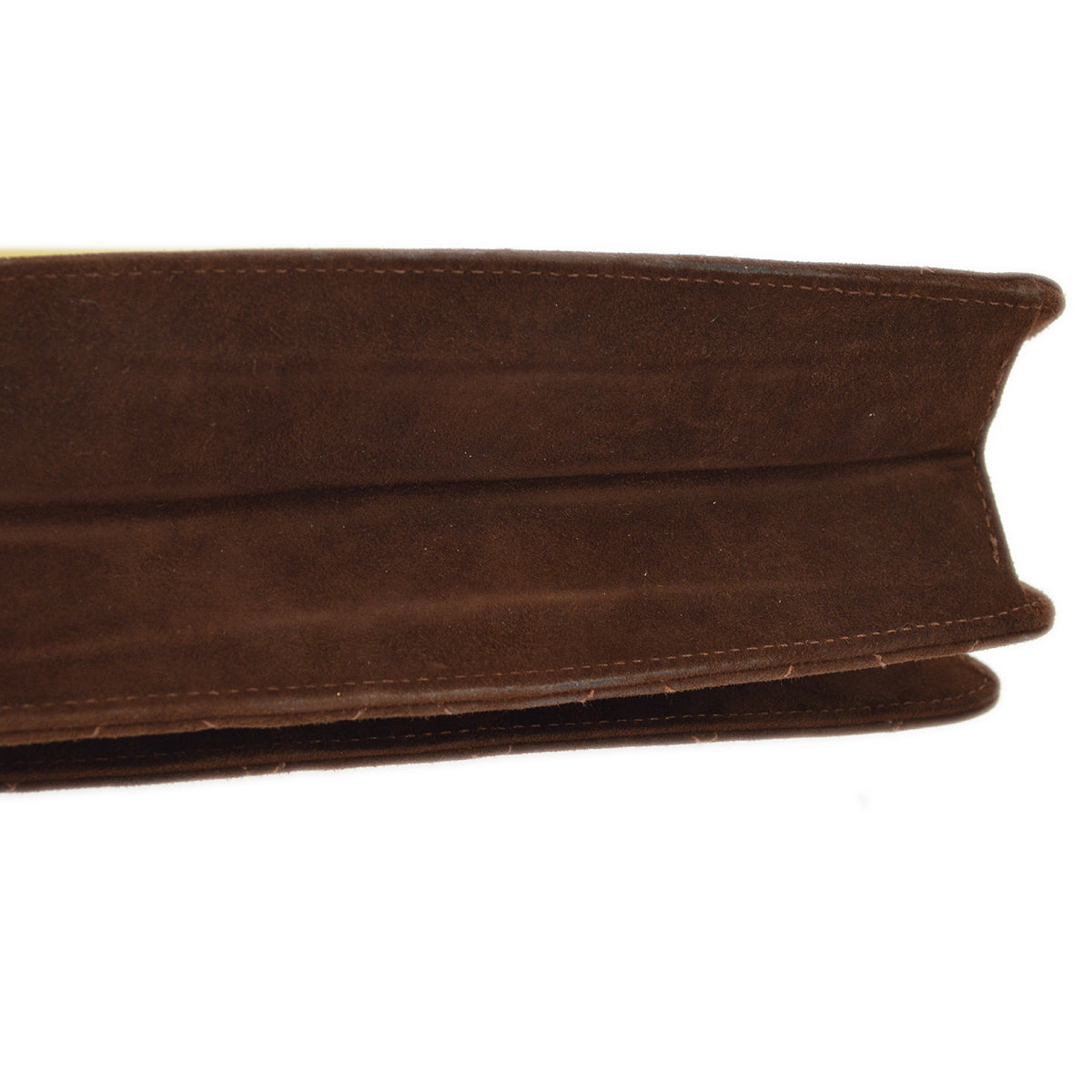 Chanel Brown Suede Party Handbag