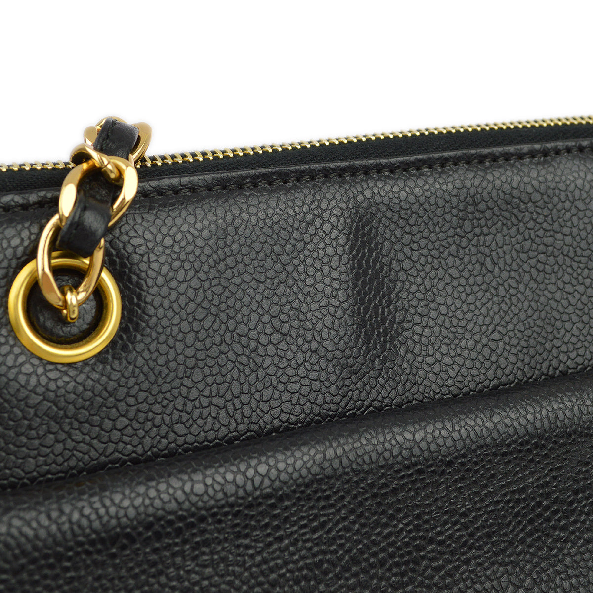 Chanel Caviar Black Chain Tote Style