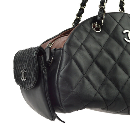 Chanel Lambskin Black Shoulder Bag Style 2