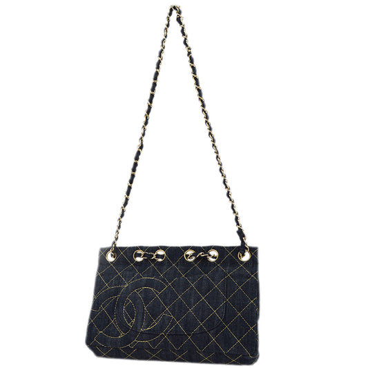 Chanel Blue Chain Shoulder Bag