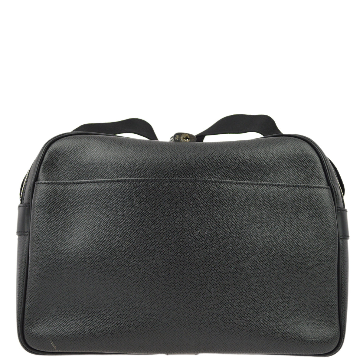 Louis Vuitton 2002 Black Taiga Reporter PM Shoulder Bag M30152