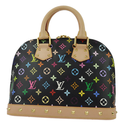 Louis Vuitton 2011 Black Monogram Multicolor Alma PM Handbag M40444