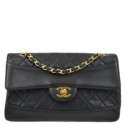 Chanel Flap Lambskin Black Shoulder Bag Style 2