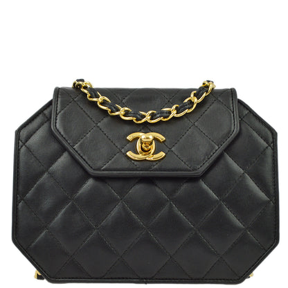 Chanel Lambskin Black Chain Shoulder Bag Style 4