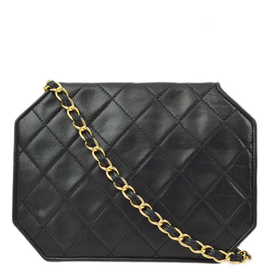 Chanel Lambskin Black Chain Shoulder Bag Style 4