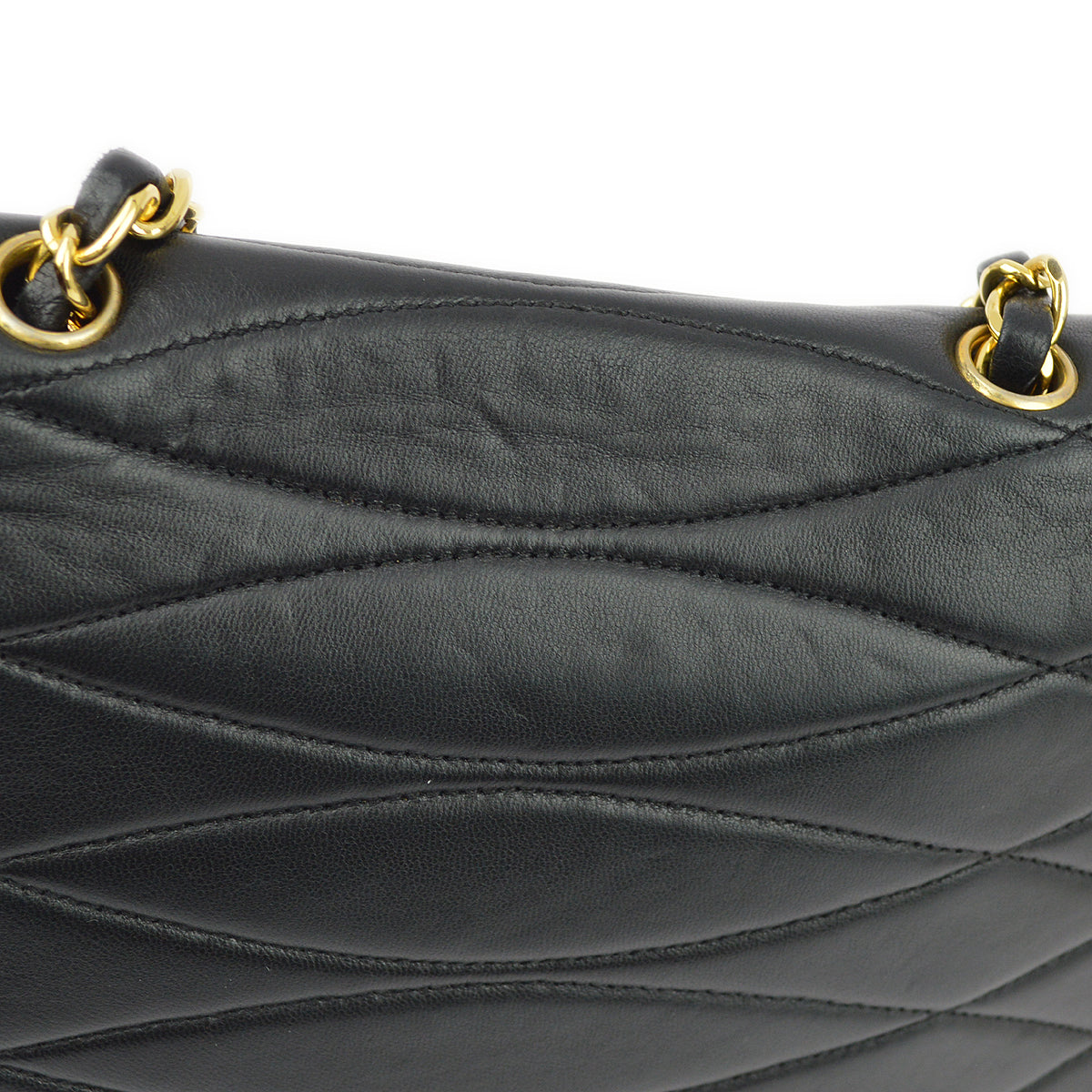 Chanel Flap Lambskin Black Shoulder Bag Style