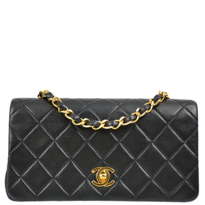 Chanel Flap Mini Lambskin Black Shoulder Bag Style 3