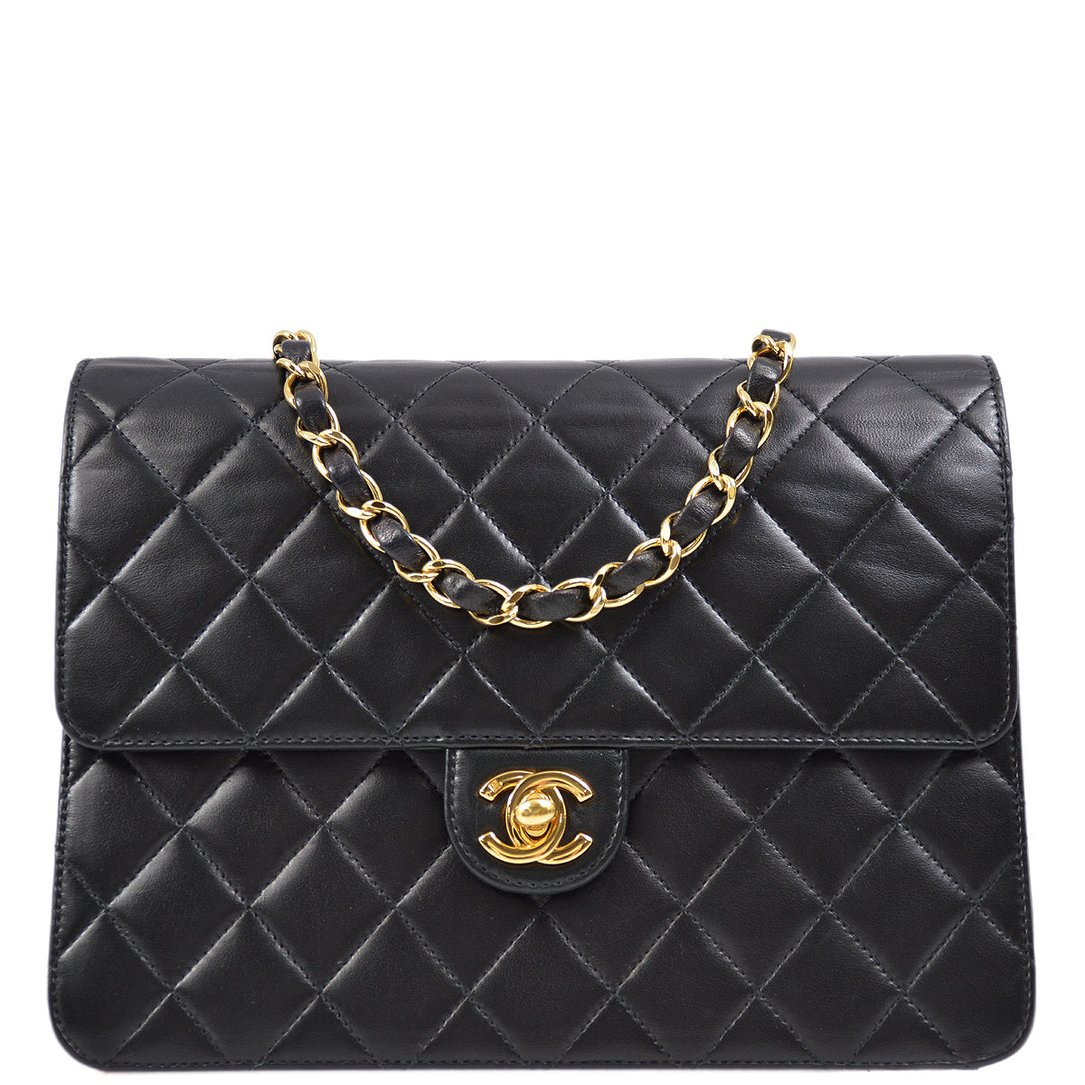 Chanel Flap Small Lambskin Black Shoulder Bag