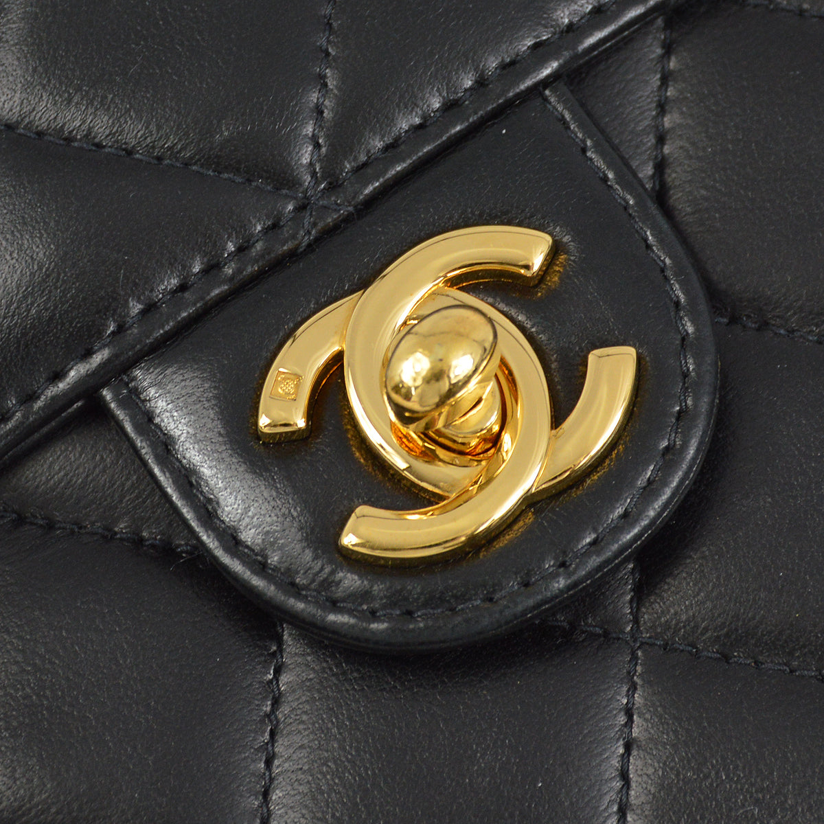 Chanel Flap Small Lambskin Black Shoulder Bag