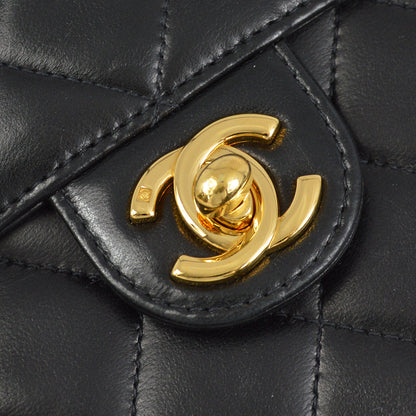 Chanel Flap Small Lambskin Black Shoulder Bag