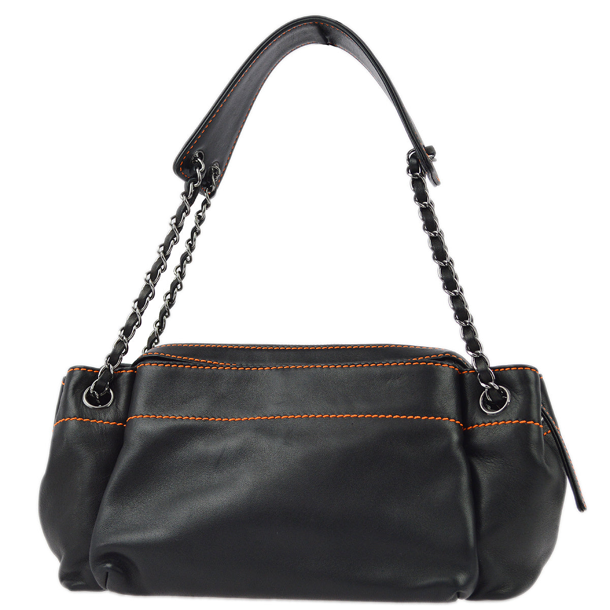 Chanel Lambskin Black Shoulder Bag Style 3
