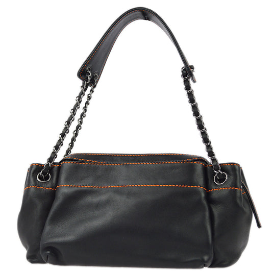 Chanel Lambskin Black Shoulder Bag Style 3