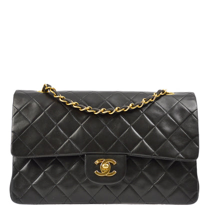 Chanel Flap Medium Classic Lambskin Black Shoulder Bag
