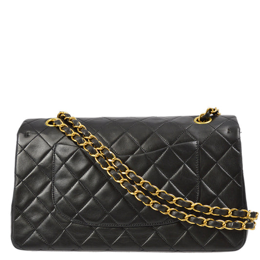 Chanel Flap Medium Classic Lambskin Black Shoulder Bag