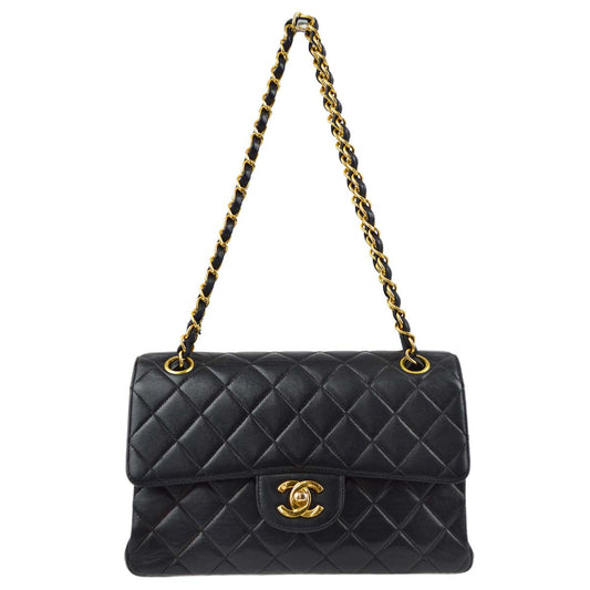 Chanel Classic Flap Lambskin Black Shoulder Bag Style 3