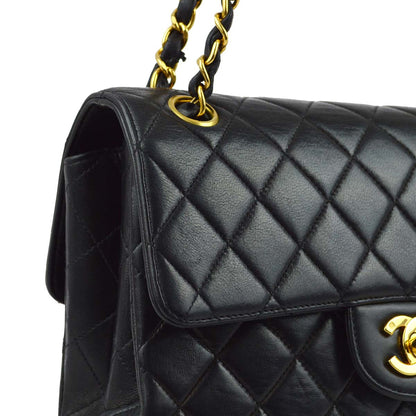 Chanel Classic Flap Lambskin Black Shoulder Bag Style 3