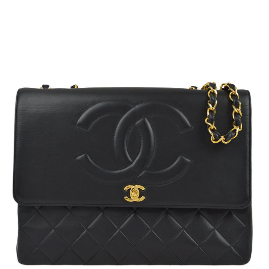 Chanel Flap Lambskin Black Shoulder Bag Style 5
