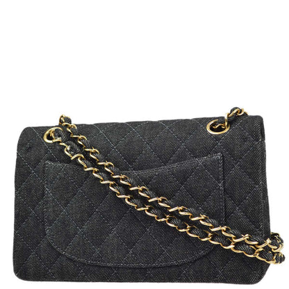 Chanel * 1997-1999 Black Small Classic Double Flap Shoulder Bag