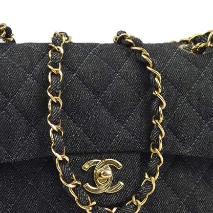 Chanel * 1997-1999 Black Small Classic Double Flap Shoulder Bag