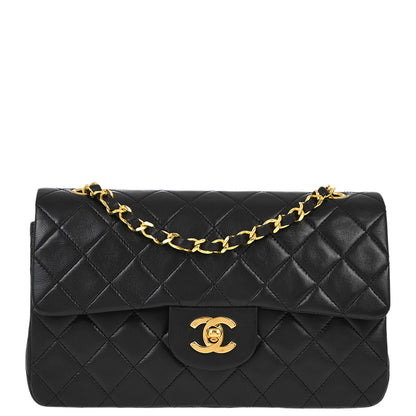 Chanel Flap Small Classic Lambskin Black Shoulder Bag Style 4