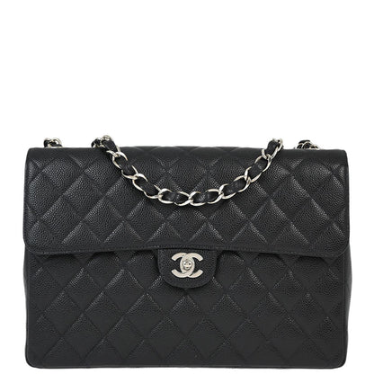 Chanel Classic Flap Caviar Black Shoulder Bag Style 3