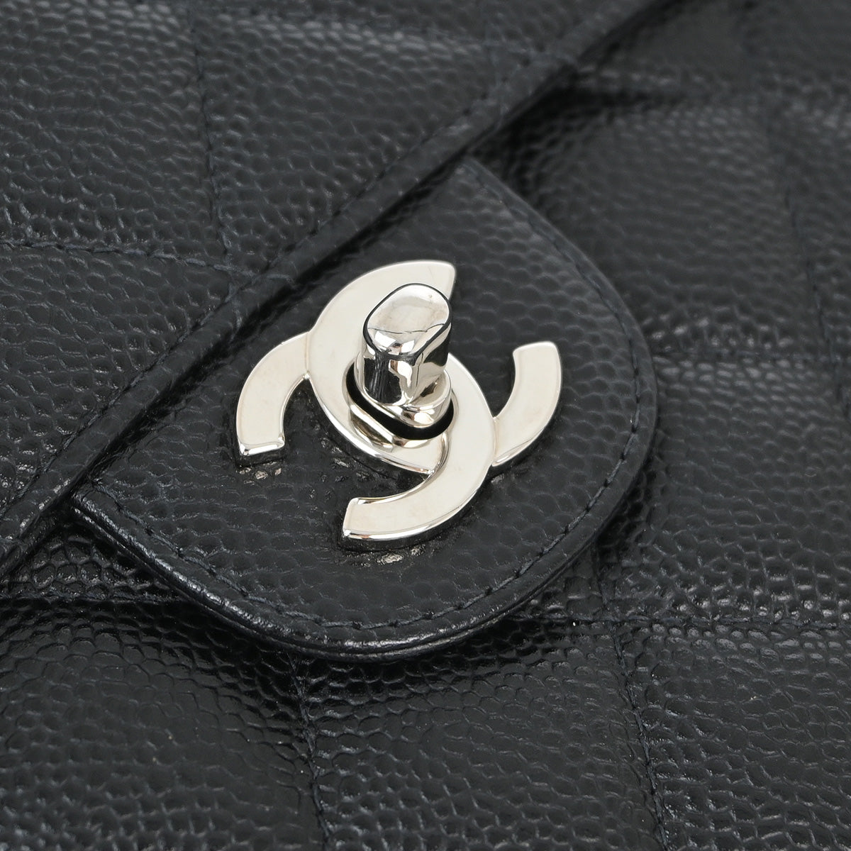 Chanel Classic Flap Caviar Black Shoulder Bag Style 3