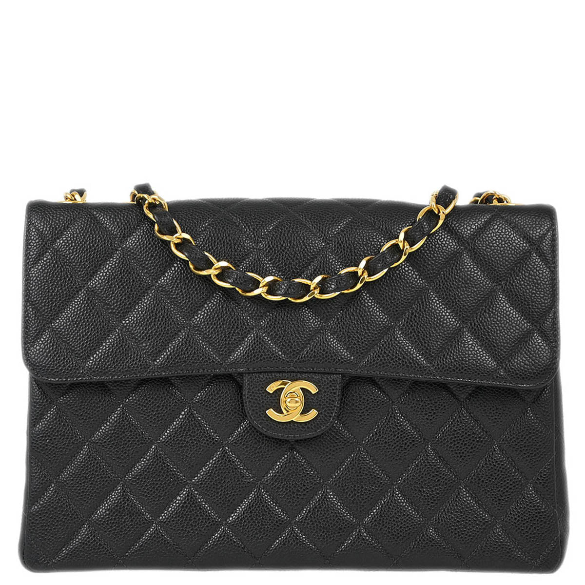 Chanel Classic Flap Caviar Black Shoulder Bag Style 2