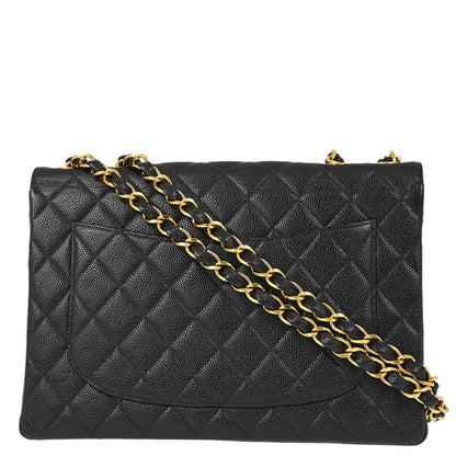 Chanel Classic Flap Caviar Black Shoulder Bag Style 2