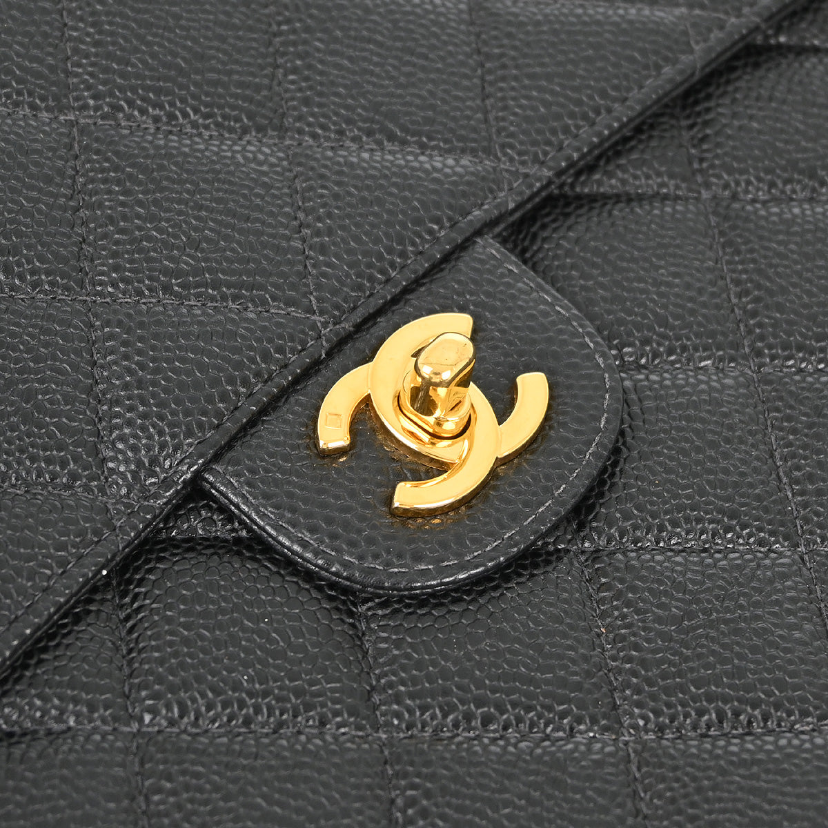 Chanel Classic Flap Caviar Black Shoulder Bag Style 2