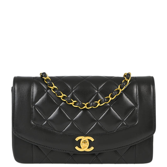 Chanel Small Lambskin Black Shoulder Bag Style 6