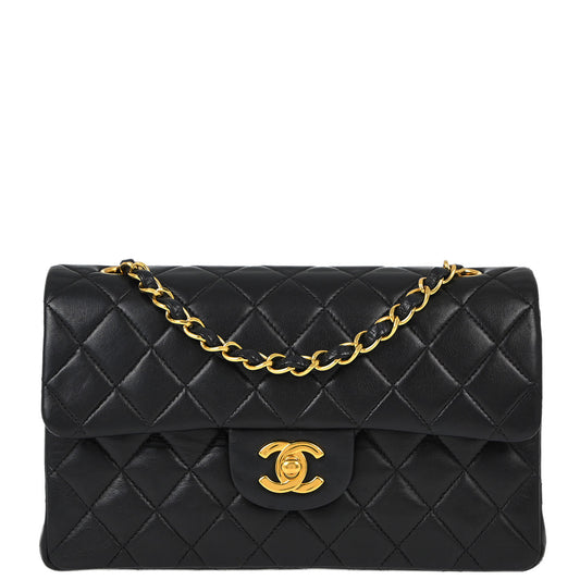 Chanel Flap Small Classic Lambskin Black Shoulder Bag Style